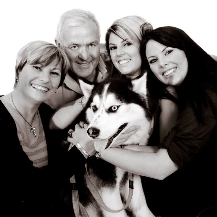 Phillippa with her family